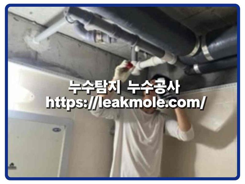 누수탐지 현장 작업 사진 1